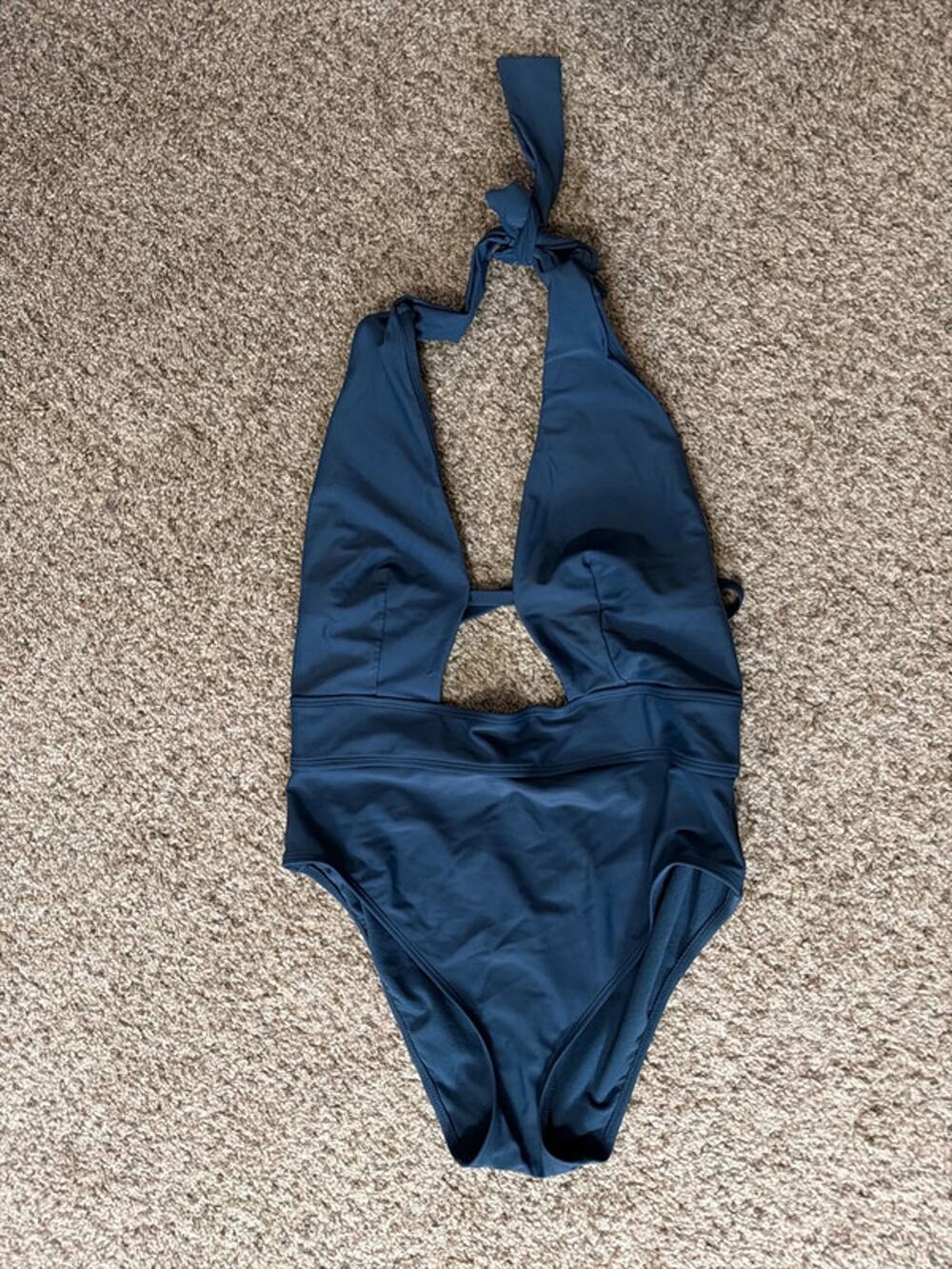 Adore me, blue one piece swimsuit L EUC 2857